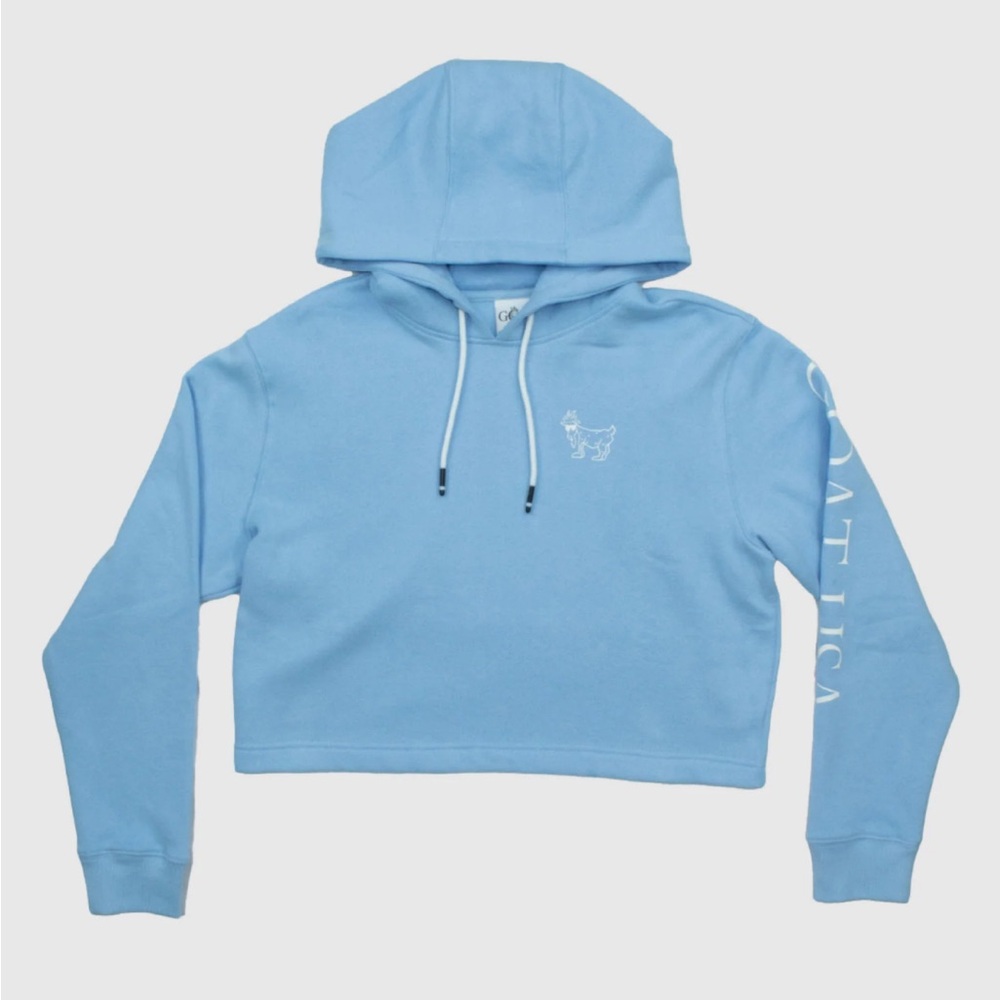 GOAT USA Blue Cropped hoodie